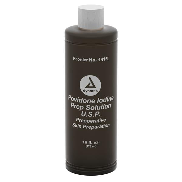 Solution Prep PVP Iodine 10% 16oz/Bt, 24 BT/CA